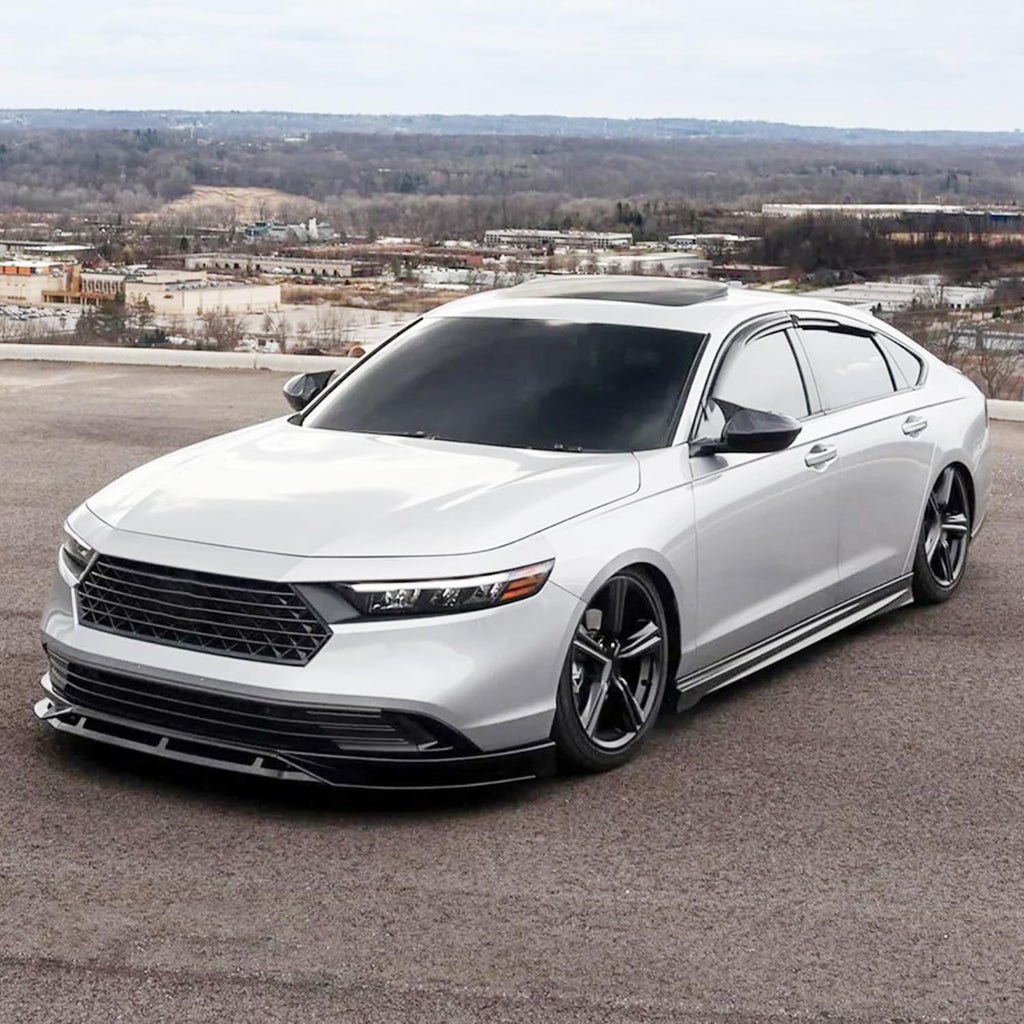 Front Bumper Lip Compatibility with 2023-2024 Accord 11th Front Diffuser Chin Lip Splitter Spoiler BodyKit (Gloss Black)