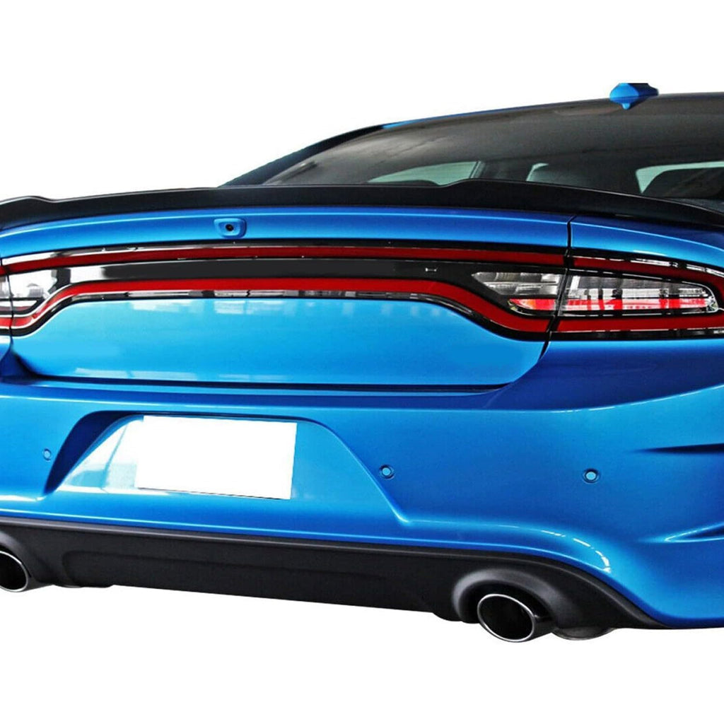 Rear Spoiler Compatibility with 2011-2022 Charger SRT GT SXT RT SE Daytona Pursuit Hellcat Style Trunk Spoiler Rear Wing Spoiler Lip Matte Black
