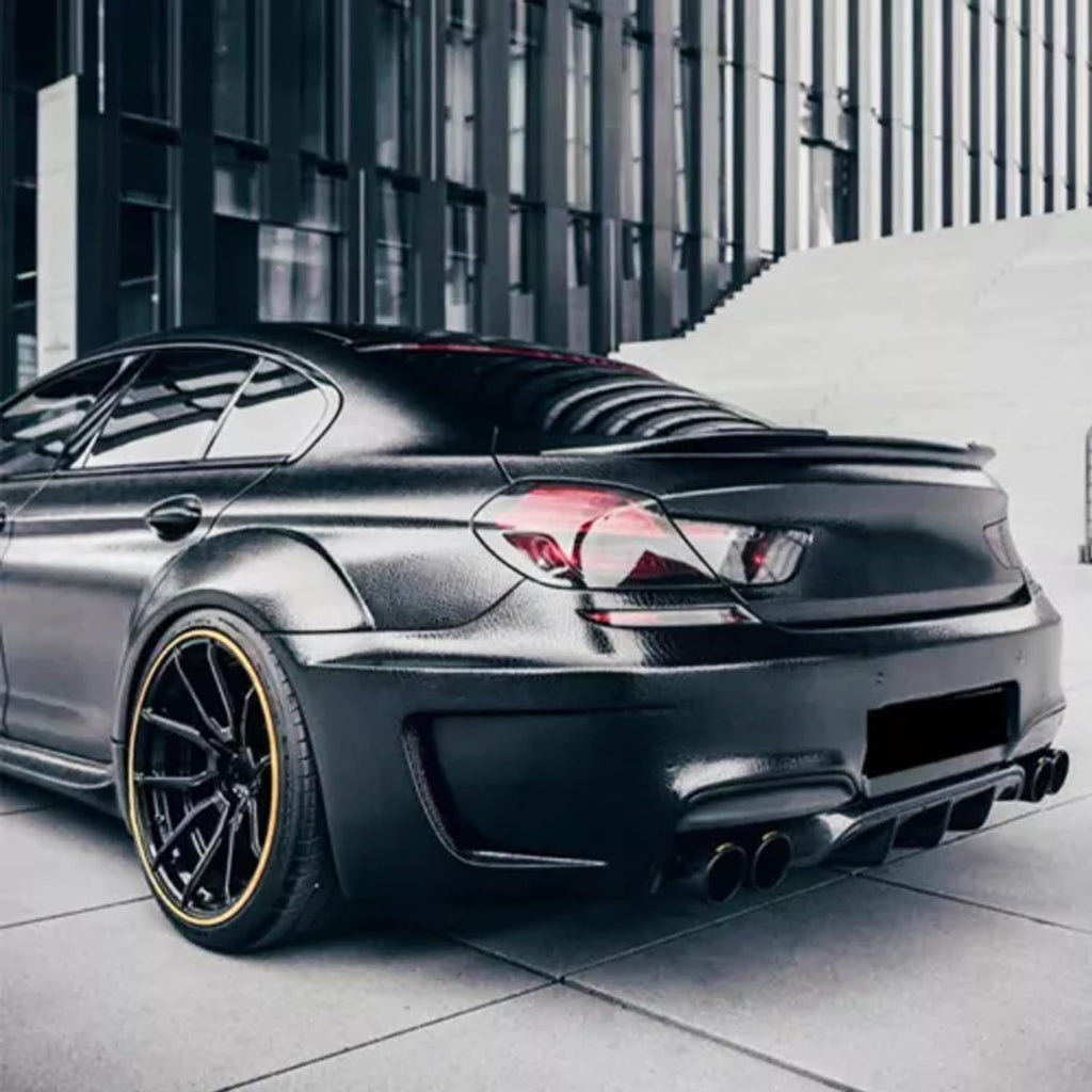 Rear Spoiler Compatibility with 2012-2018 6 Series F06 640i 650i M6 M4 Style Rear Trunk Wing Lid Spliter (Carbon Fiber Style)