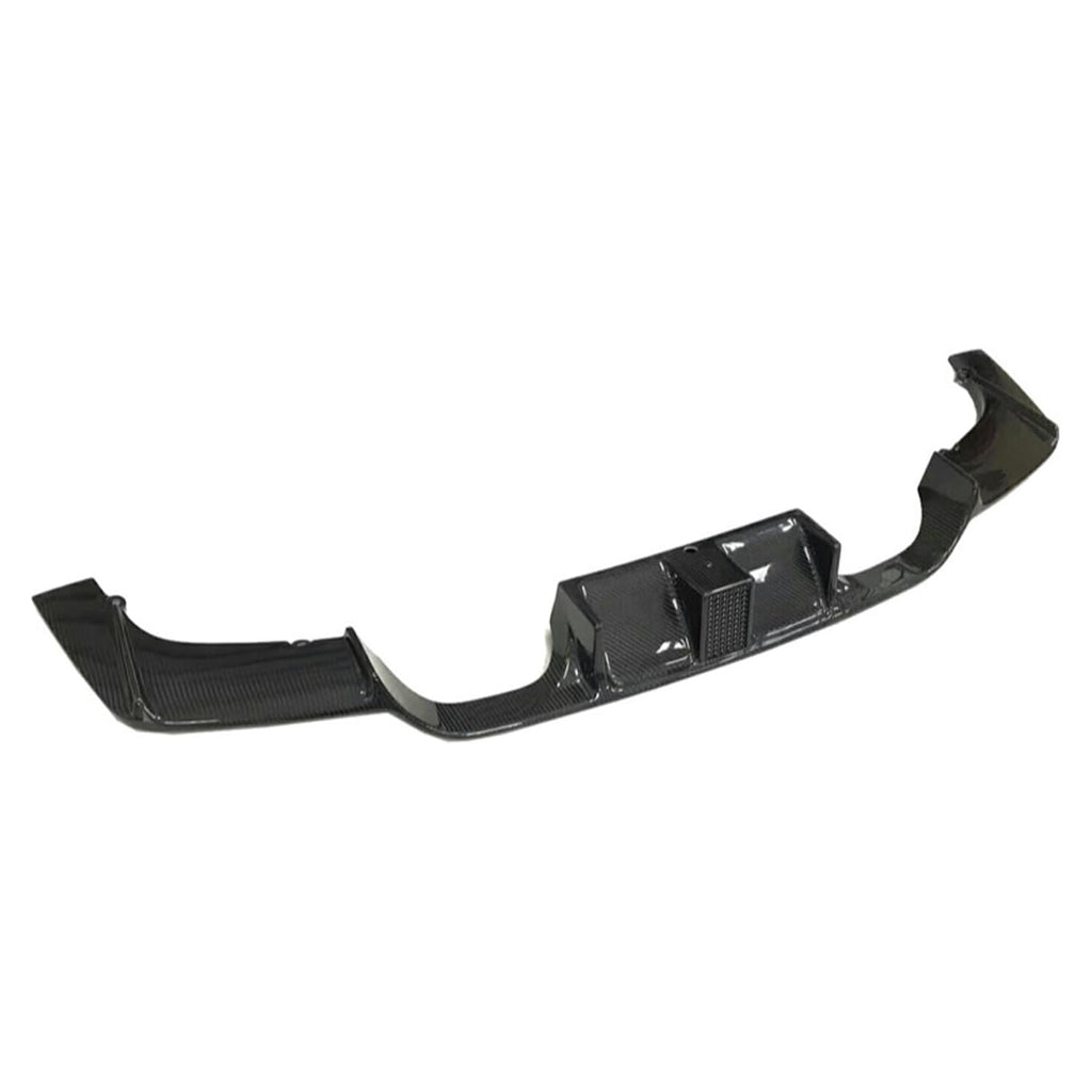 Compatibility with 2015-2020 BMW F80 M3 F82 F83 M4 Rear Bumper Diffuser Chin Lip Splitter Spoiler with LED Light Carbon Fiber