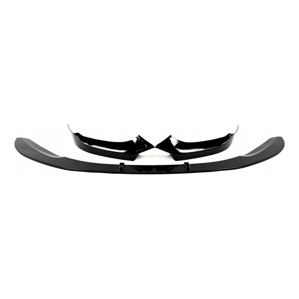 For 2015-2019 1 Series F20 F21 M Sport MP Styel Front Bumper Chin Lip Splitter Spoiler Kit (Gloss Black)