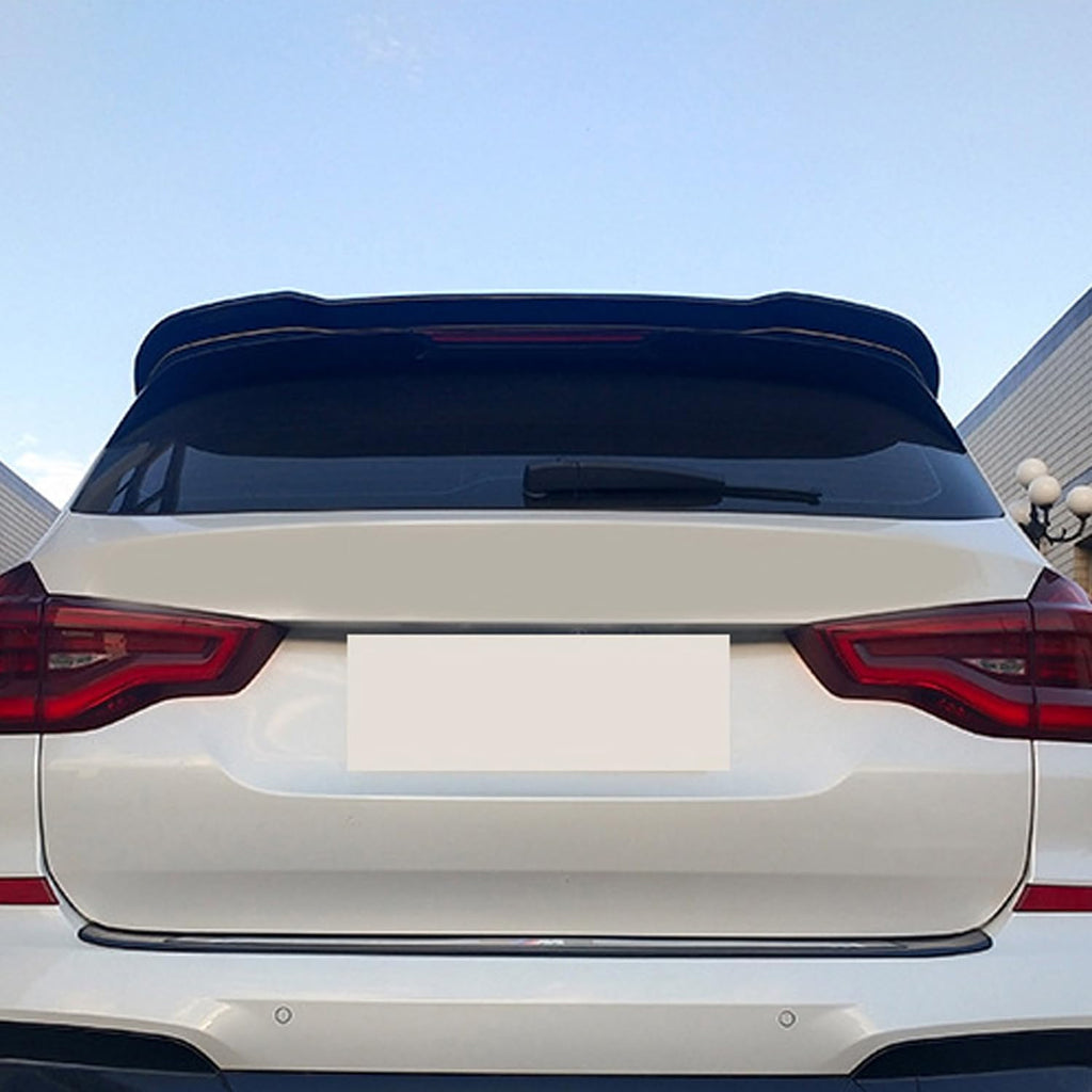 Rear Roof Spoiler Compatibility with 2018-2023 X3 G01 Rear Trunk Spliter Wing Lip (Carbon Fiber Style)