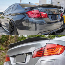 Load image into Gallery viewer, Spoiler Compatibility with 2011-2016 5 Series F10 M5 PSM Style Rear Trunk Spoiler Wing Lid Splitter ABS Bodykit (Carbon Fiber Style)