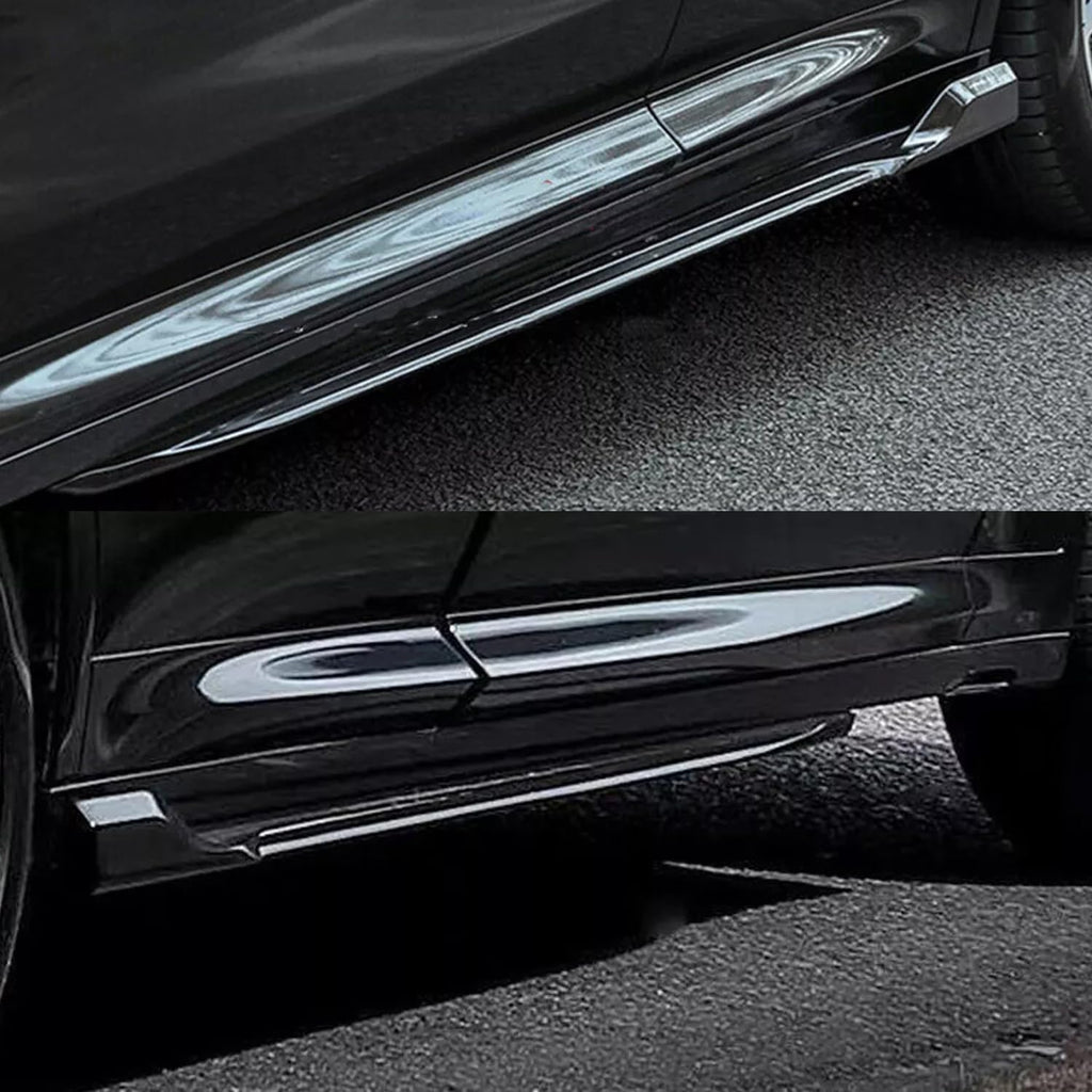 Side Skirts Compatibility with 2018-2023 X3 X3M G01 X4 X4M G02 Rocker Panel Door Extension Lips Pair Diffuser Bumper Lip Splitter (Gloss Black)