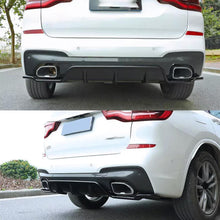 Load image into Gallery viewer, Rear Diffuser Compatibility with 2018-2021 X3 G01 M Sport BK Style Rear Bumper Chin Diffuser Kit Spoiler Splitter Gloss Black