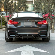Load image into Gallery viewer, Compatibility with 2014-2020 BMW F80 M3 Sedan F82 F83 M4 with M Sport Rear Bumper Diffuser Lip V Style Spoiler Body Kits Carbon Fiber Style