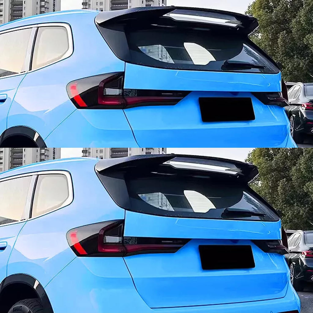 Rear Roof Spoiler Compatibility with 2023 2024 X1 U11 M Sport Rear Trunk Spliter Wing Lip (Carbon Fiber Style)