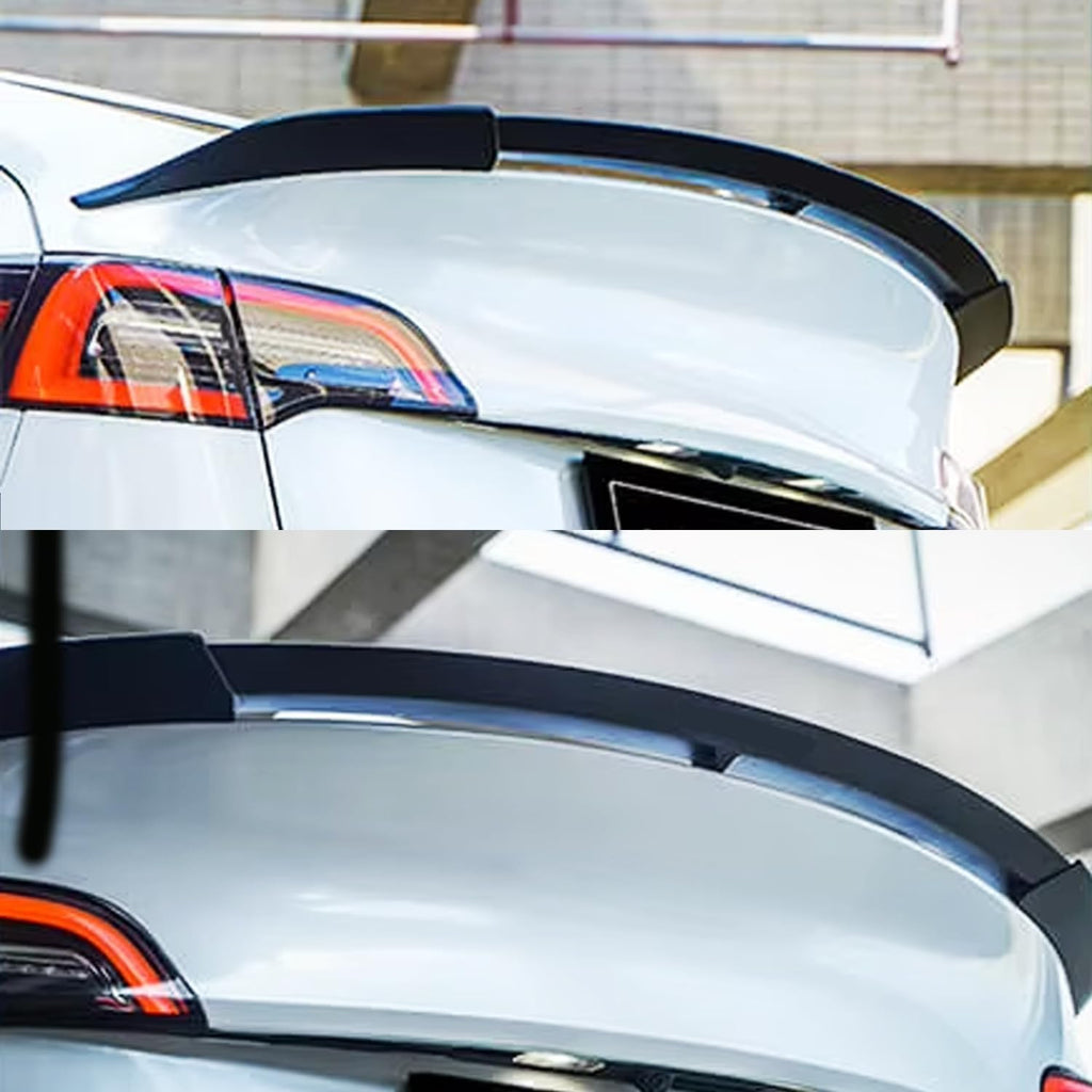 Spoiler Compatibility with 2020-2023 Model Y Yofer Style Rear Trunk Wing Lid Spliter Gloss Black