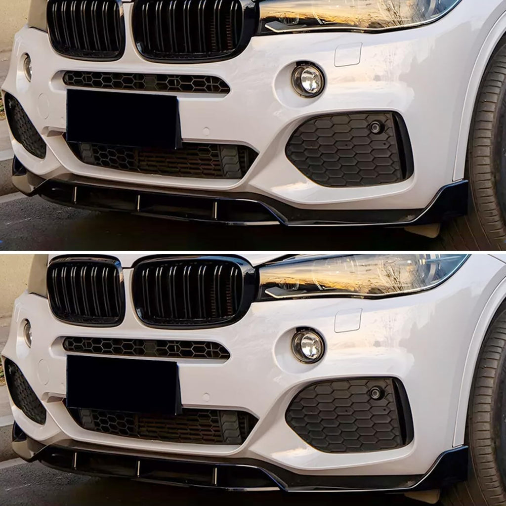 For 2014-2017 X3 F25 X4 F26 M Sport Front Chin Diffuser Lip Air Dam Splitter Spoiler (Gloss Black)