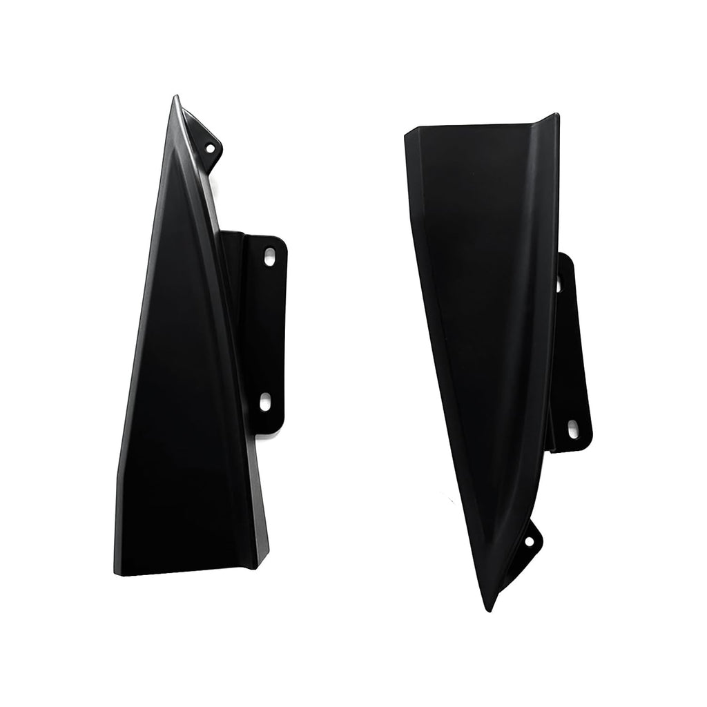 Rear Bumper Side Corner Splitter Spats Compatibility with 2024 2025 Mustang Rear Side Winglets Decorative Trim 2PCS Matte Black