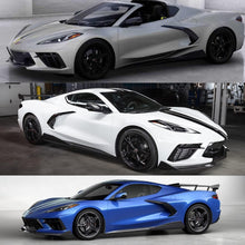 Load image into Gallery viewer, Side Skirts Compatibility with 2020-2023 Corvette C8 Rocker Panel Door Extension Lips Pair Diffuser Bumper Lip Splitter Gloss Black