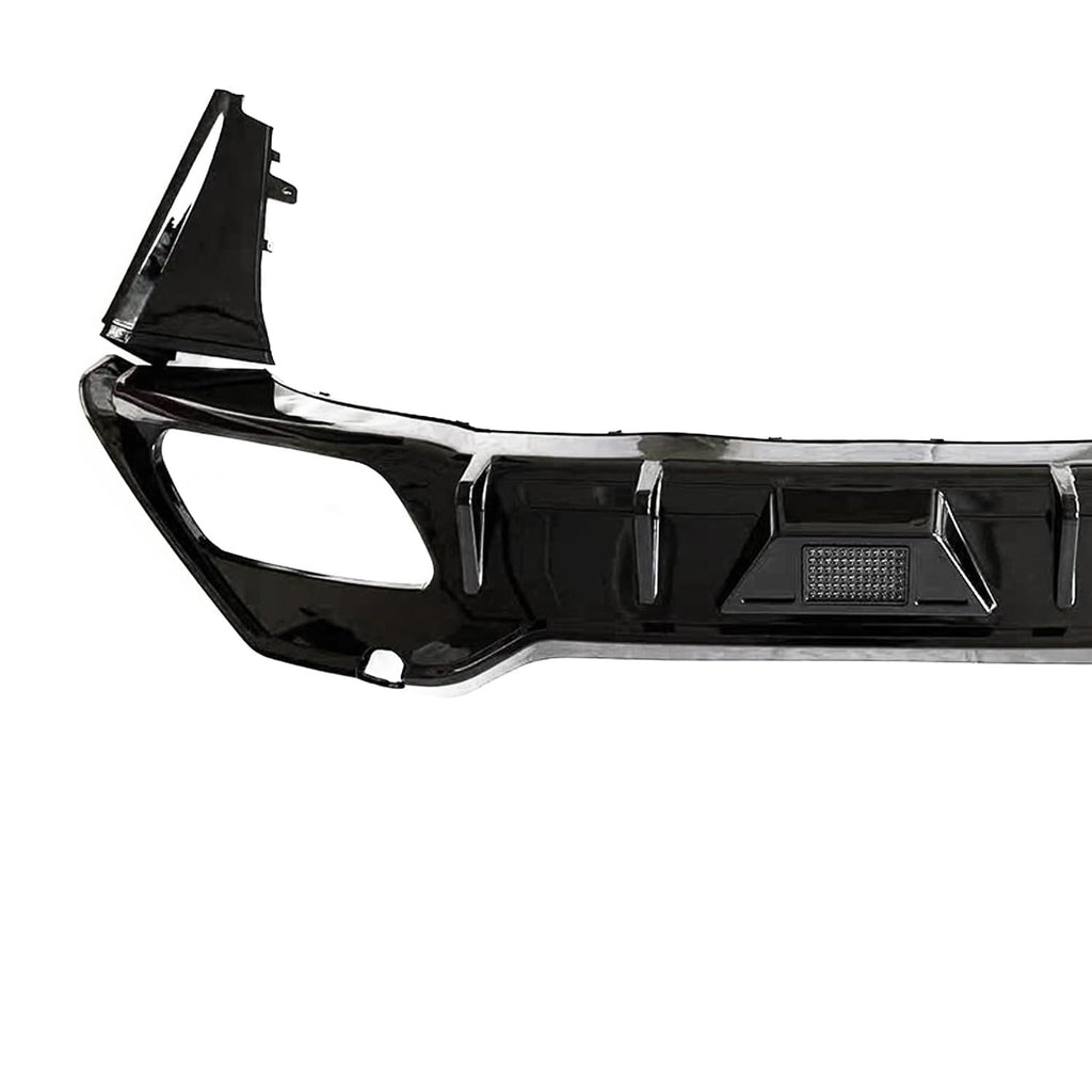 Rear Diffuser Compatibility with 2019-2023 8 Series G16 M Sport 4 Door Rear Bumper Chin Diffuser Kit Spoiler Splitter with Light (Gloss Black)