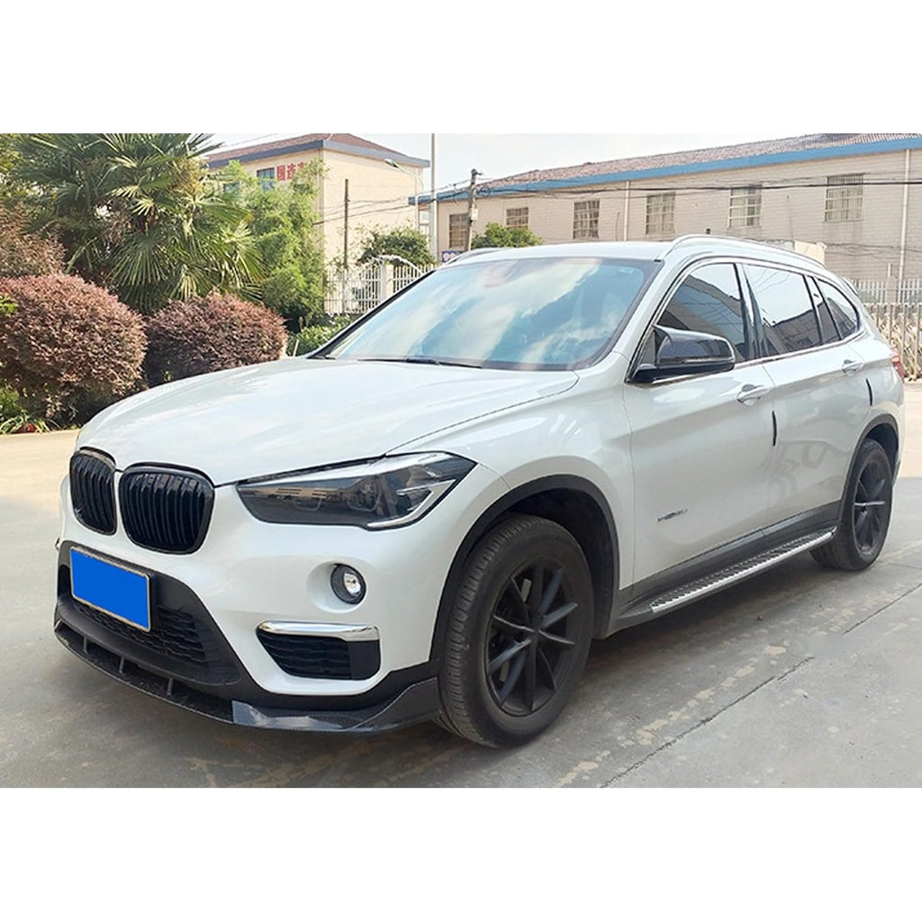 For 2016-2021 X1 F48 F49 Base Model Front Bumper Chin Diffuser Lip Air Dam Splitter Spoiler (Carbon Fiber Style)