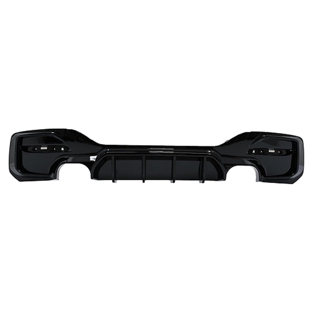 Rear Diffuser Compatibility with 2015-2019 1 Series F20 F21 M Sport Rear Bumper Chin Diffuser Lip Kit Spoiler Splitter (2015-2019, Gloss Black (0-0))