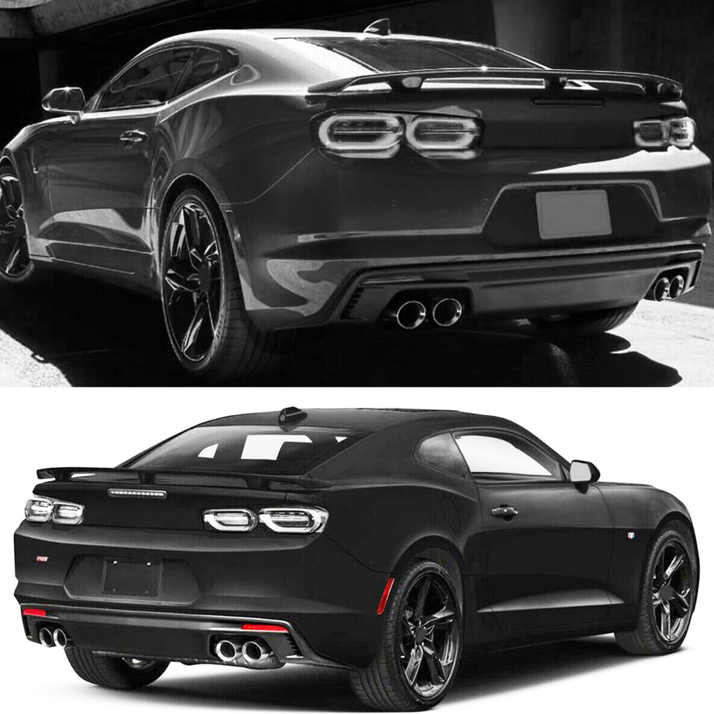 Spoiler Compatibility with 2016-2023 Camaro LS LT1 LT SS RS ZL1 Style Rear High Wing Trunk Lid Carbon Fiber
