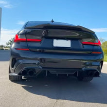 Load image into Gallery viewer, Rear Diffuser Lip Compatibility with 2019-2022 3 Series G20 330i M340i Sport Rear Bumper Diffuser Lip Spoiler Carbon Fiber