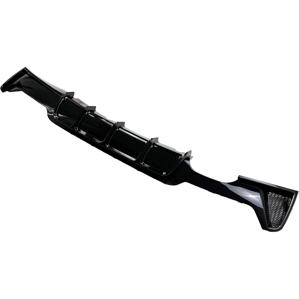 Rear Diffuser Compatibility with 2014-2020 4 Series F32 F33 F36 420i 420d 428i 430i M Sport Rear Bumper Diffuser Lip Single Exhaust Two Outlet Spoiler Splitter (Gloss