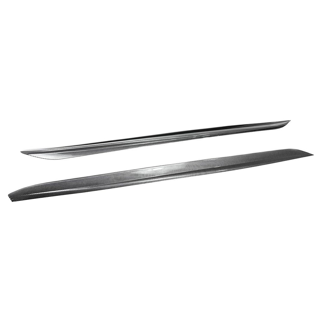 Side Skirts Compatibility with 2019-2022 3 Series G20 G28 M Sport Rocker Panel Line Door Extension Lips Pair Diffuser Bumper Lip Splitter (Carbon Fiber Style)