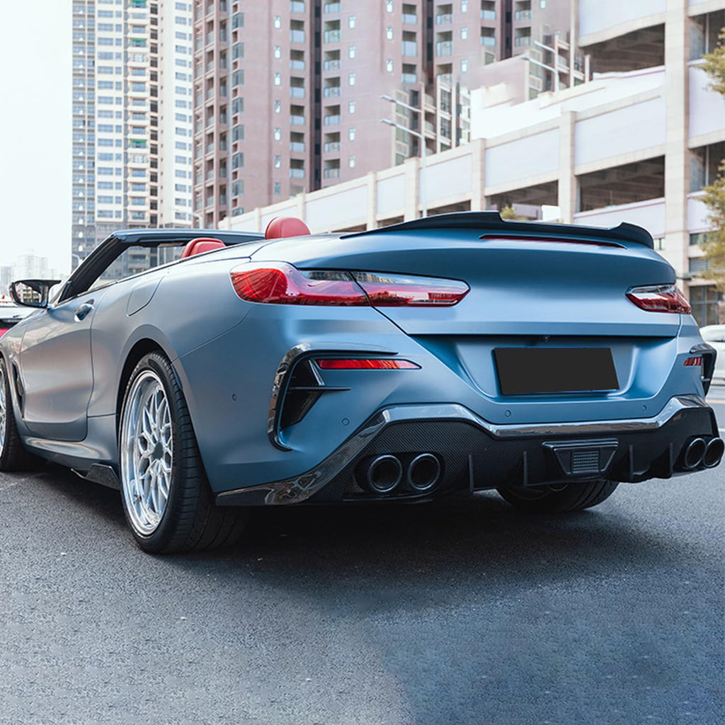 For 2019-2023 8 Series G14 G15 2 Door Rear Trunk Spliter Wing Lid (Gloss Black)