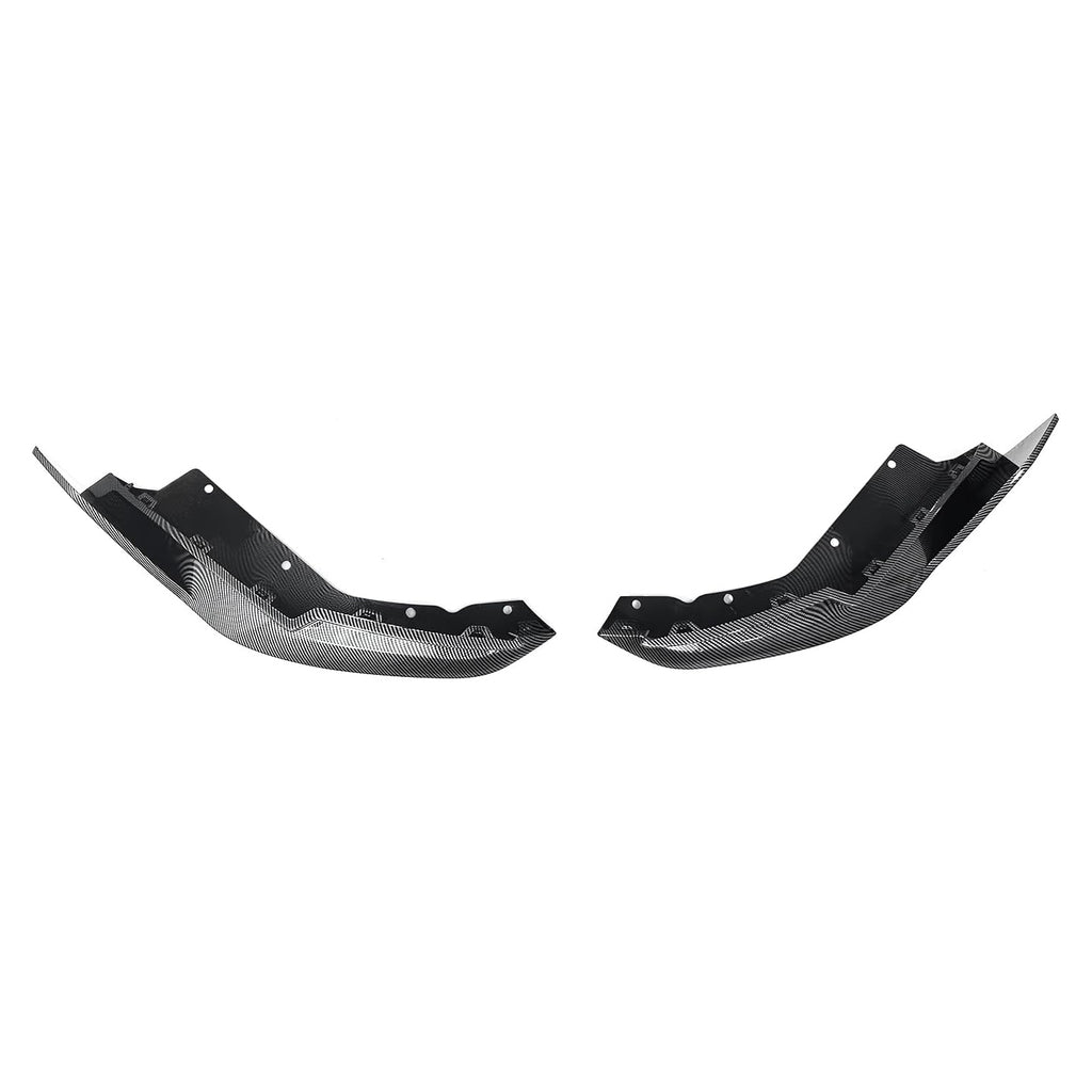 Rear Bumper Side Corner Splitter Compatibility with 2021-2024 G80 G81 M3 MP Style Rear Side Winglets Decorative Trim 2PCS (Carbon Fiber Style)