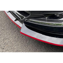 Load image into Gallery viewer, Compatibility with 2021-2022 Camry XLE LE Front Bumper Lip Front Chin Lip Spoiler Splitter Gloss Black with Red Line 3PCS