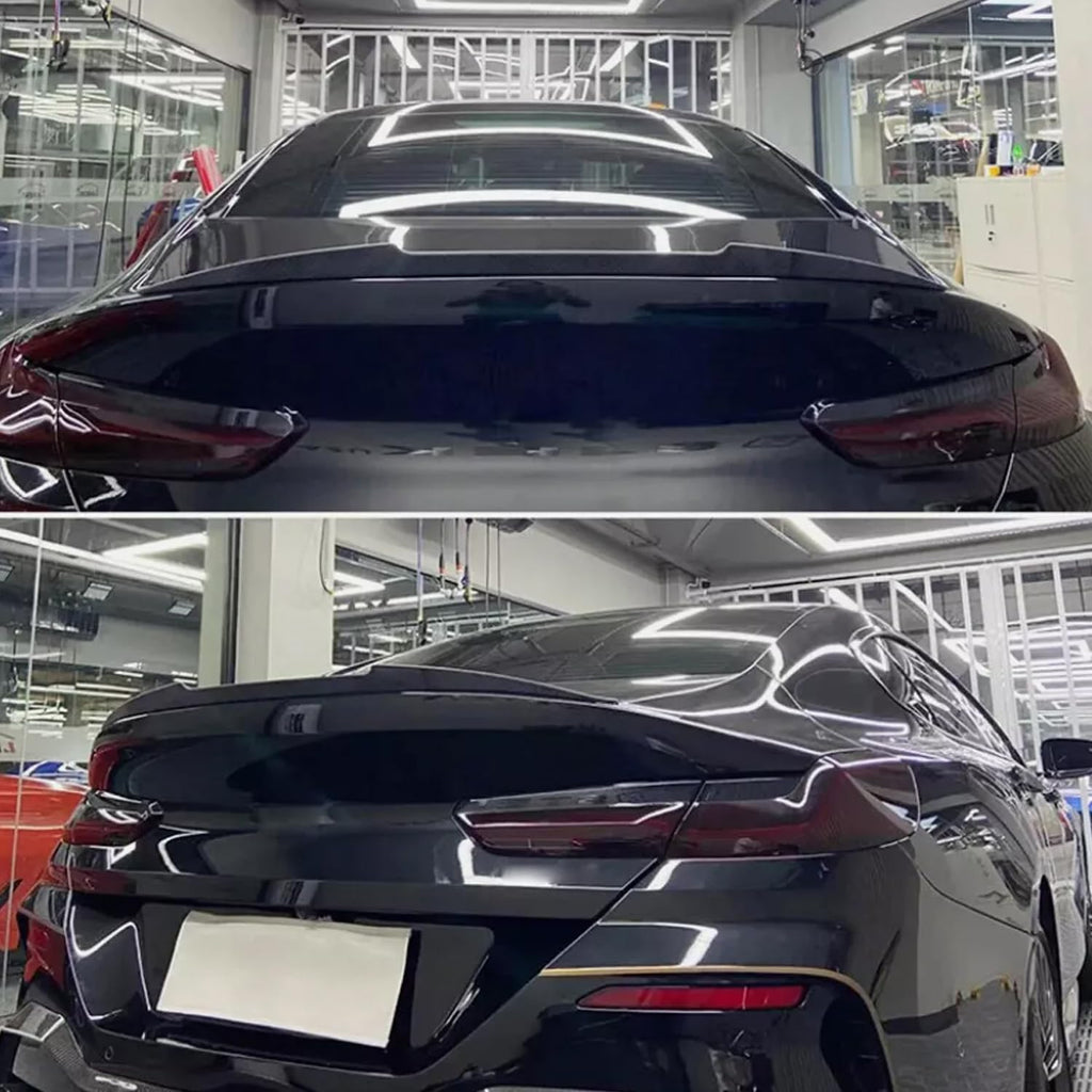 For 2019-2023 8 Series G16 4 Door Rear Trunk Spliter Wing Lid (Carbon Fiber Style)