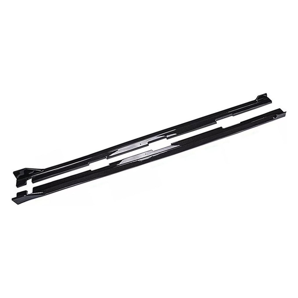 Side Skirts Compatibility with 2016-2021 Civic 10th Gen Sedan 4DR Rocker Panel Door Extension Lips Body Kit Gloss Black