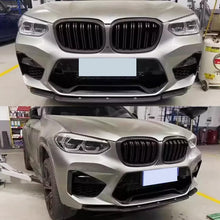 Load image into Gallery viewer, Front Bumper Lip Compatibility with 2019-2021 X3M F97 X4M F98 M Competition Sport Front Diffuser Chin Lip Air Dam Splitter Spoiler (Carbon Fiber Style)