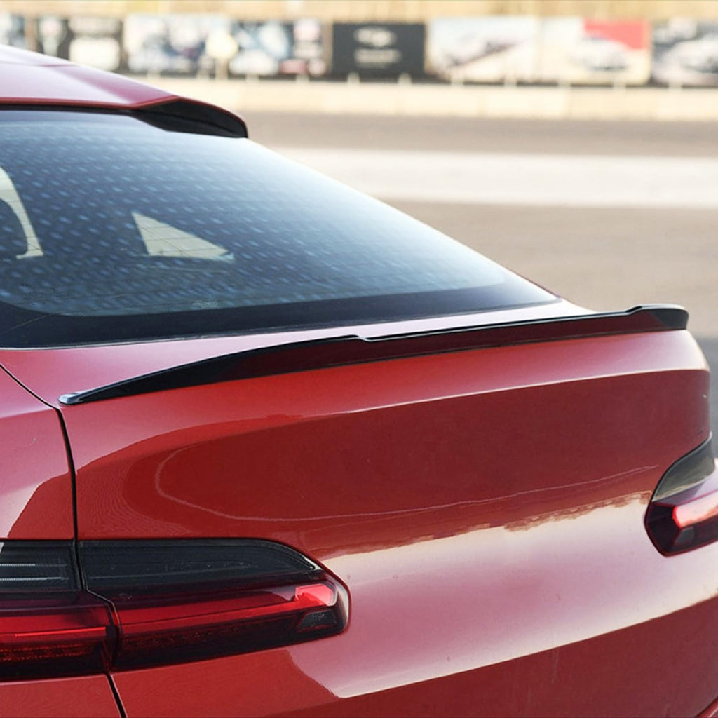 Spoiler Compatibility with 2018-2022 X4 G02 X4M F98 Rear Trunk Spliter Wing Lid (Gloss Black)