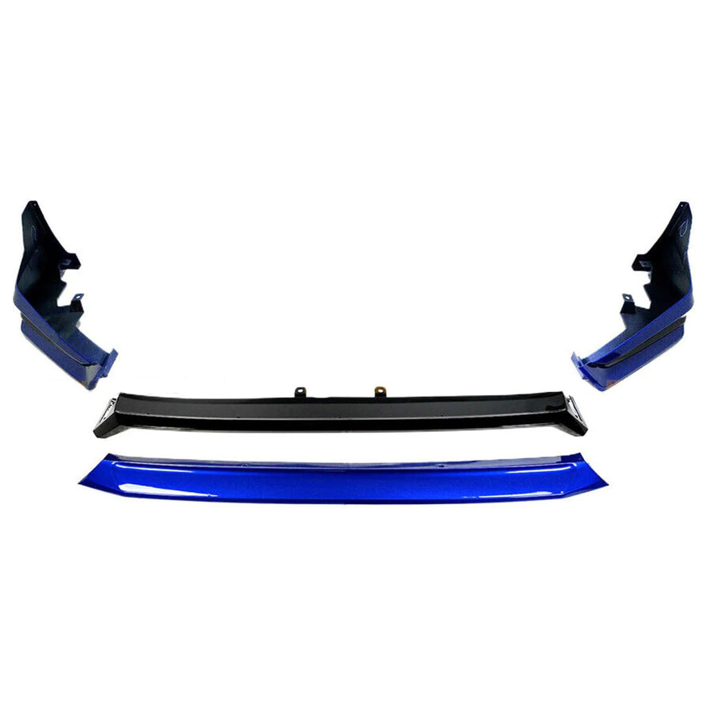 Front Lip Compatibility with 2022-2024 Civic Yofer Style Front Bumper Chin Lip Splitter Spoiler Kit Black Aegean Blue