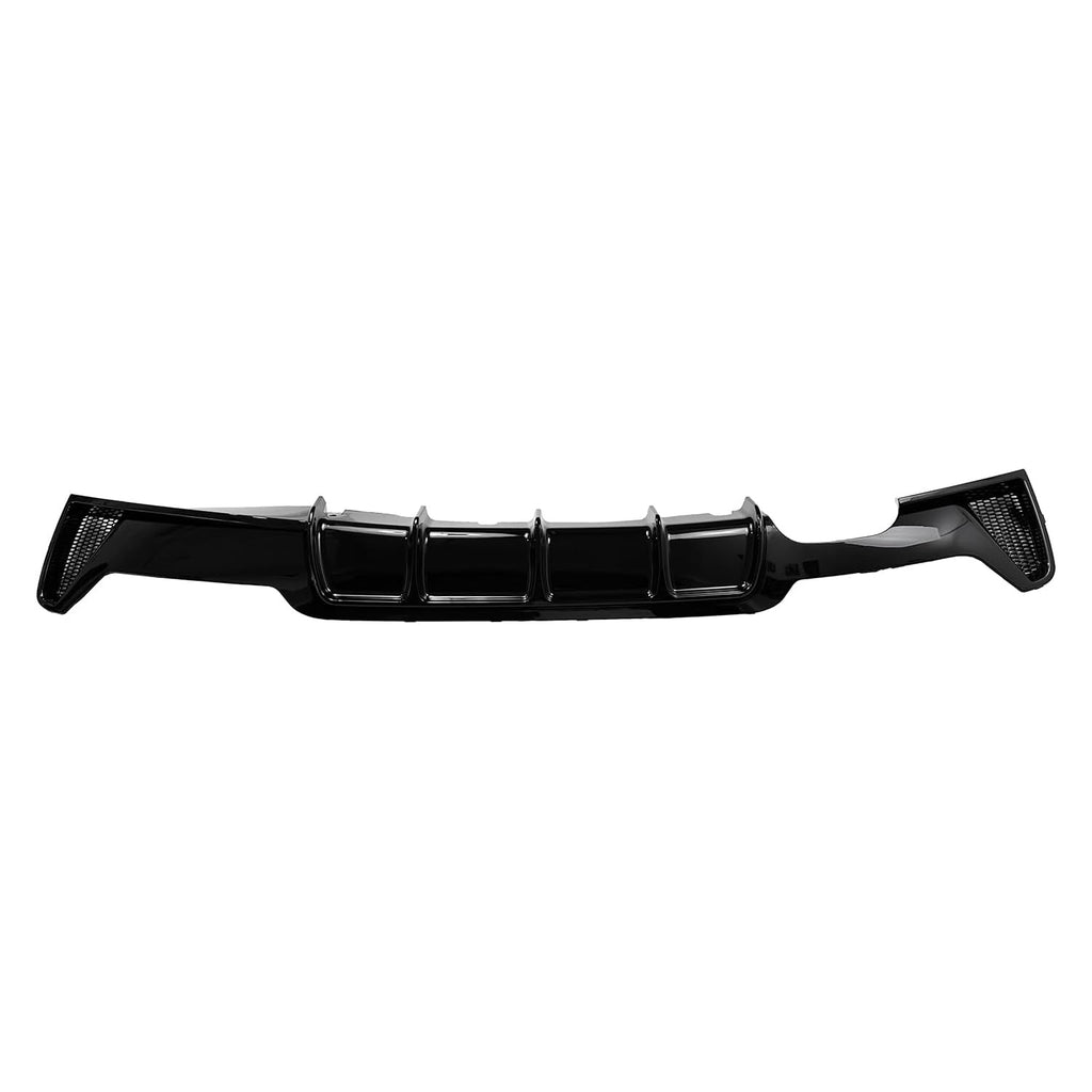 Rear Diffuser Compatibility with 2014-2020 4 Series F32 F33 F36 420i 420d 428i 430i M Sport Rear Bumper Diffuser Lip Single Exhaust Two Outlet Spoiler Splitter (Gloss