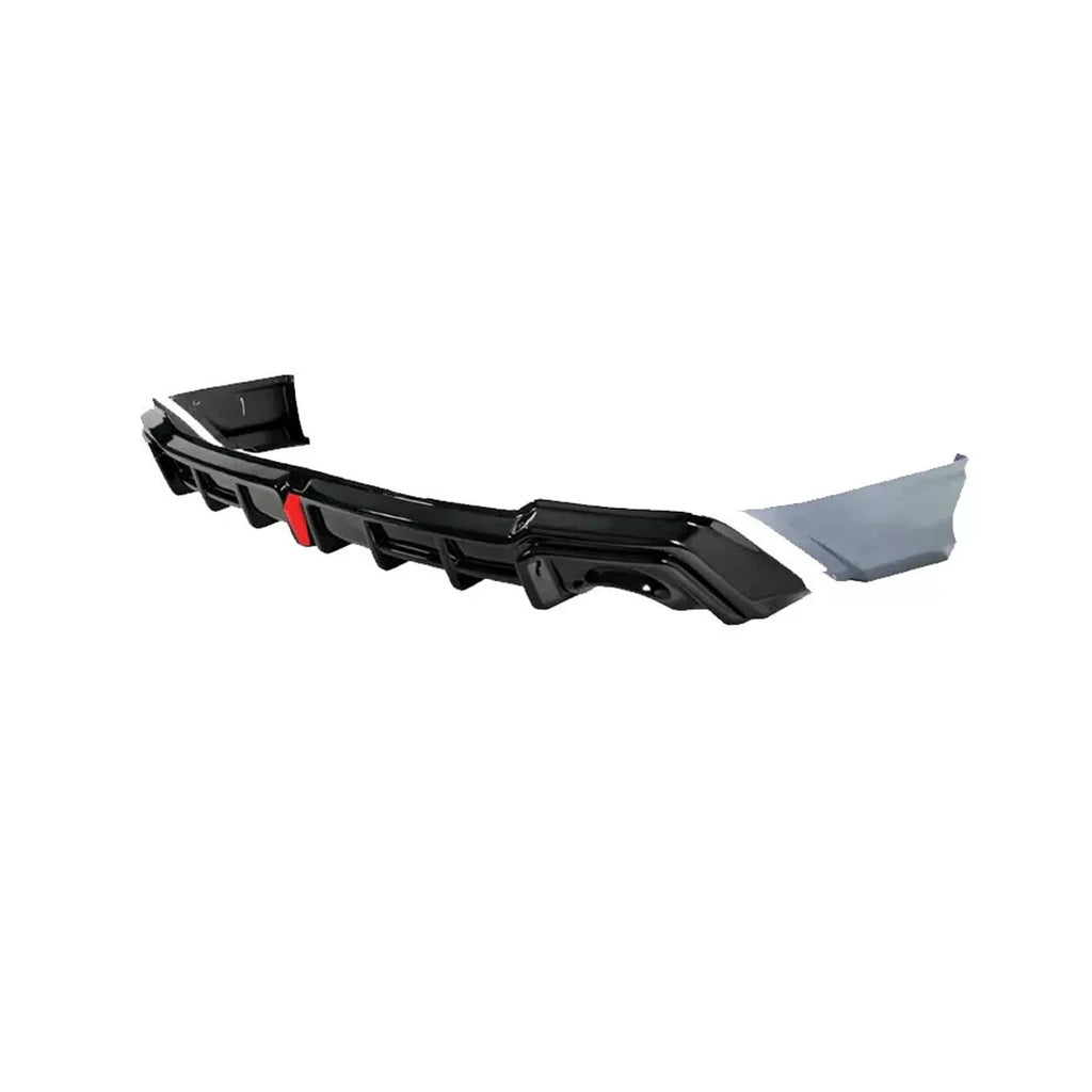 Rear Diffuser Lip Compatibility with 2022-2024 Civic 11th Gen Yofer Style V2 LED Light Rear Bumper Chin Lip + Sonic Gray Corner Spats