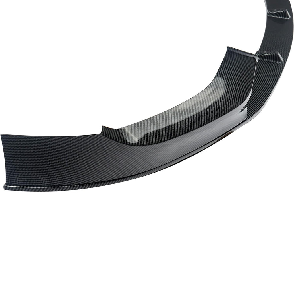 For 2015-2019 1 Series F20 F21 M Sport MP Styel Front Bumper Chin Lip Splitter Spoiler Kit (Carbon Fiber)
