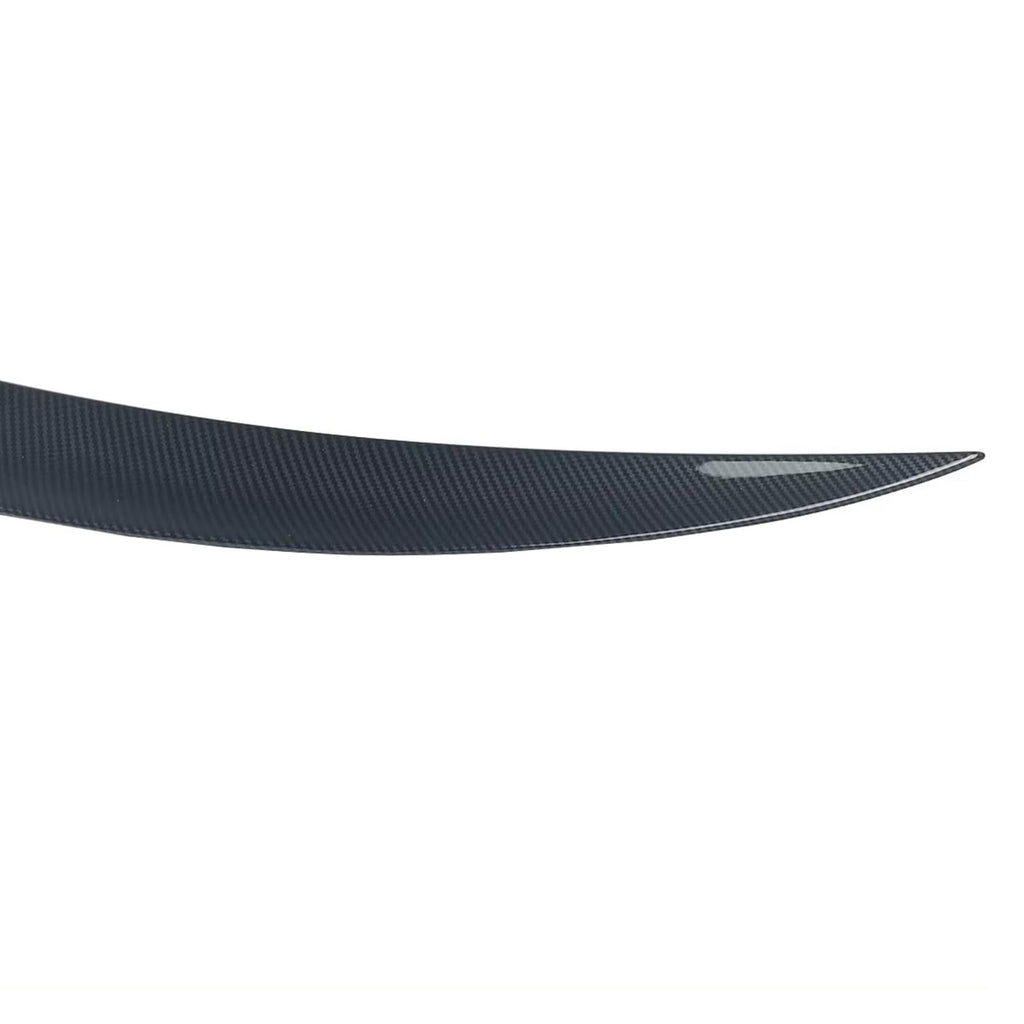 Spoiler Compatibility with 2007-2013 1 Series E82 128i 135i Coupe MP Style Rear Trunk Spoiler Wing Lid Splitter Bodykit ABS (Carbon Fiber Style)