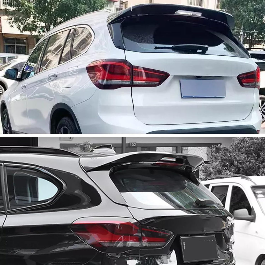 Roof Spoiler Compatibility with 2016-2021 X1 F48 F49 Rear Trunk Spliter Wing Lid (Gloss Black)