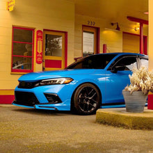 Load image into Gallery viewer, Front Lip Compatibility with 2022-2024 Civic Yofer Style Front Bumper Chin Lip Splitter Spoiler Kit Black Boost Blue