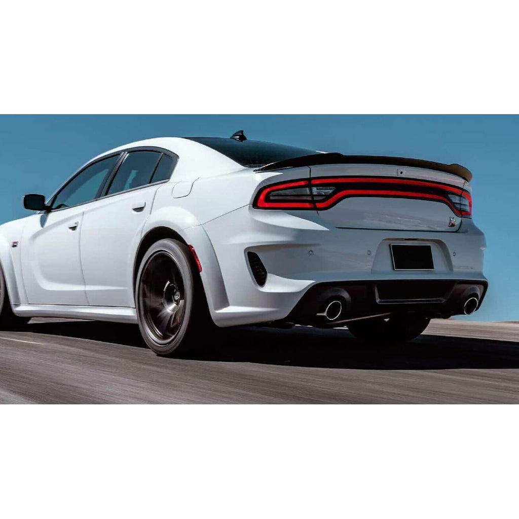 Rear Spoiler Compatibility with 2011-2022 Charger SRT GT SXT RT SE Daytona Pursuit Hellcat Style Trunk Spoiler Rear Wing Spoiler Lip Glossy Black