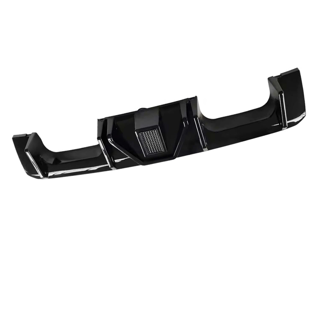 Rear Diffuser Compatibility with 2021-2024 G80 M3 G82 G83 M4 Rear Lower Bumper Diffuser Lip Kit Body Kits Spoiler Splitter Protection Trim W/LED Light (Gloss Black)