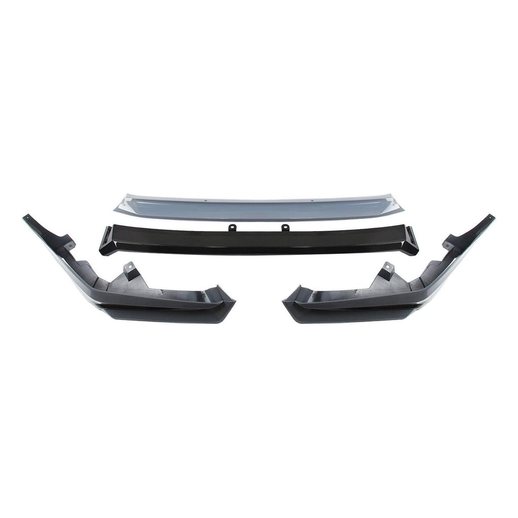 Front Lip Compatibility with 2022-2024 Civic Yofer Style Front Bumper Chin Lip Splitter Spoiler Kit Black Sonic Gray