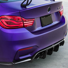 Load image into Gallery viewer, Compatibility with 2014-2020 BMW F80 M3 Sedan F82 F83 M4 with M Sport Rear Bumper Diffuser Lip V Style Spoiler Body Kits Carbon Fiber Style