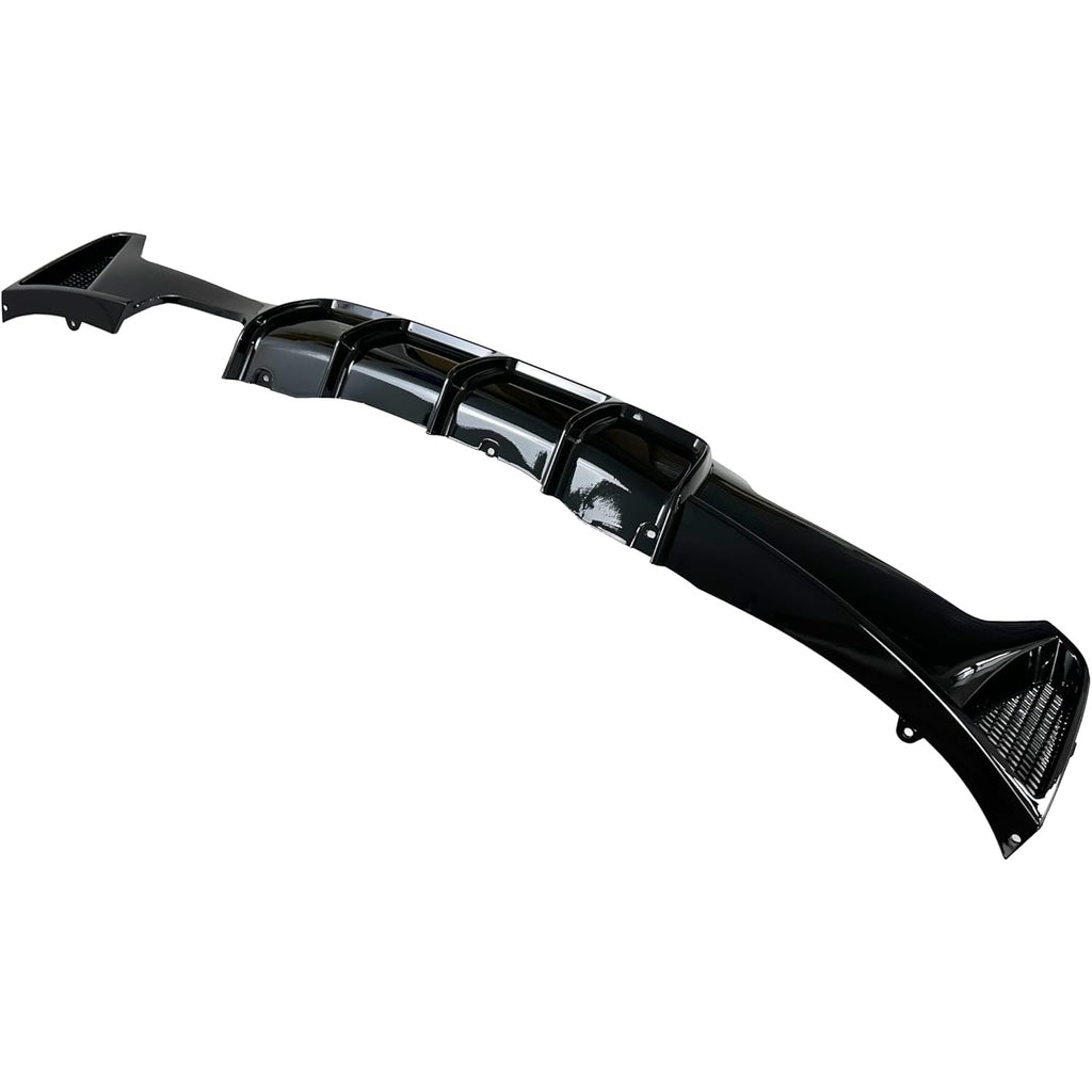 Rear Diffuser Compatibility with 2014-2020 4 Series F32 F33 F36 420i 420d 428i 430i M Sport Rear Bumper Diffuser Lip Single Exhaust Two Outlet Spoiler Splitter (Gloss