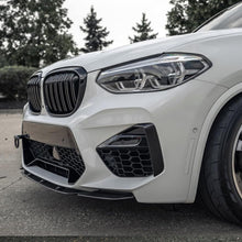 Load image into Gallery viewer, Front Bumper Lip Compatibility with 2019-2021 X3M F97 X4M F98 M Competition Sport Front Diffuser Chin Lip Air Dam Splitter Spoiler (Carbon Fiber Style)