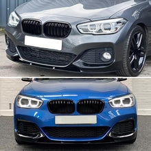Load image into Gallery viewer, For 2015-2019 1 Series F20 F21 M Sport MP Styel Front Bumper Chin Lip Splitter Spoiler Kit (Gloss Black)