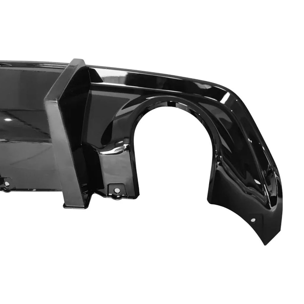 Rear Diffuser Lip Compatibility with 2020-2024 Charger Widebody SRT Hellcat Scat Pack Rear Bumper Chin Diffuser Kit Spoiler Splitter (Gloss Black)