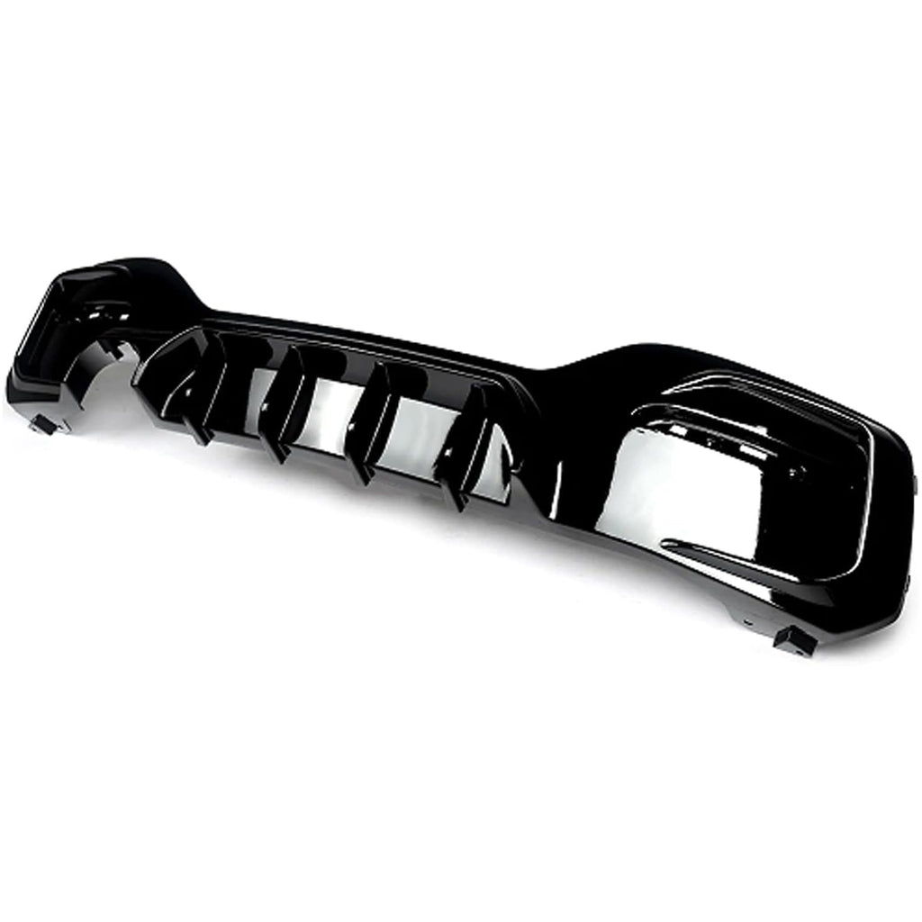 Rear Diffuser Compatibility with 2015-2019 1 Series F20 F21 M Sport Rear Bumper Chin Diffuser Lip Kit Spoiler Splitter (2015-2019, Gloss Black (00-))