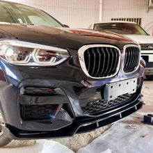 Load image into Gallery viewer, For 2018-2020 X3 X4 G01 G02 M Sport Front Chin Diffuser Lip Air Dam ABS Splitter Spoiler (Carbon Fiber Style)