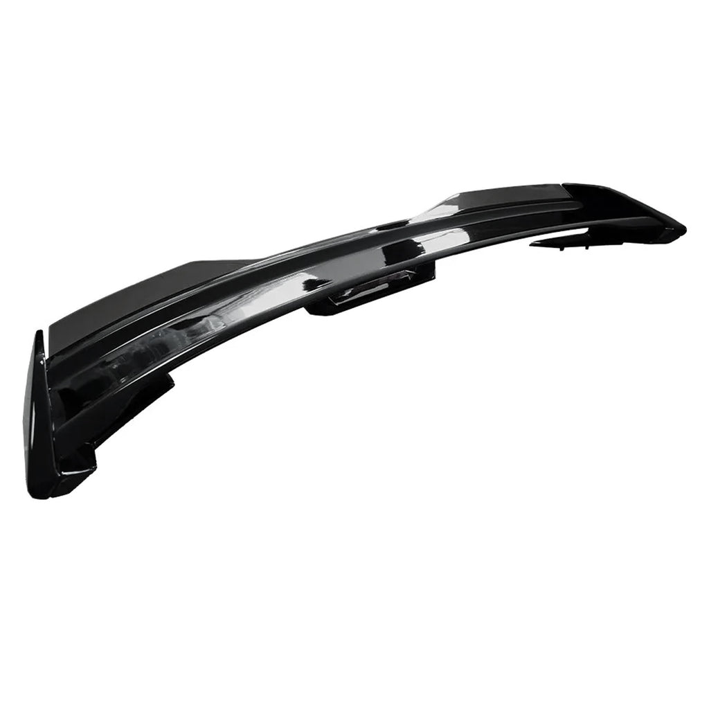 Spoiler for 2024 2025 Mustang DH Performance Style Rear Trunk Wing Lid Spliter W/Smoke Gurney Flap Gloss Black