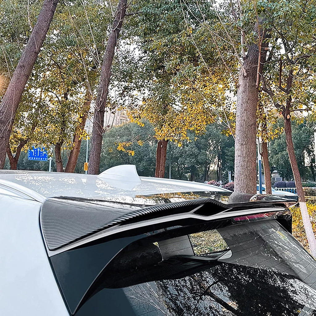 Rear Roof Spoiler Compatibility with 2018-2023 X3 G01 Rear Trunk Spliter Wing Lip (Carbon Fiber Style)