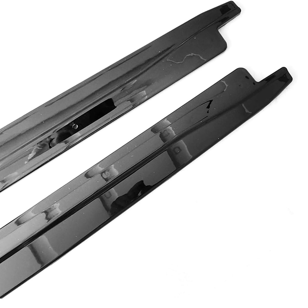 Side Skirts Compatibility with 2015-2019 5 Series F15 X5 F85 X5M F16 X6 F86 X6M Rocker Panel Line Door Extension Lips Pair Diffuser Bumper Lip Splitter (Gloss Black)