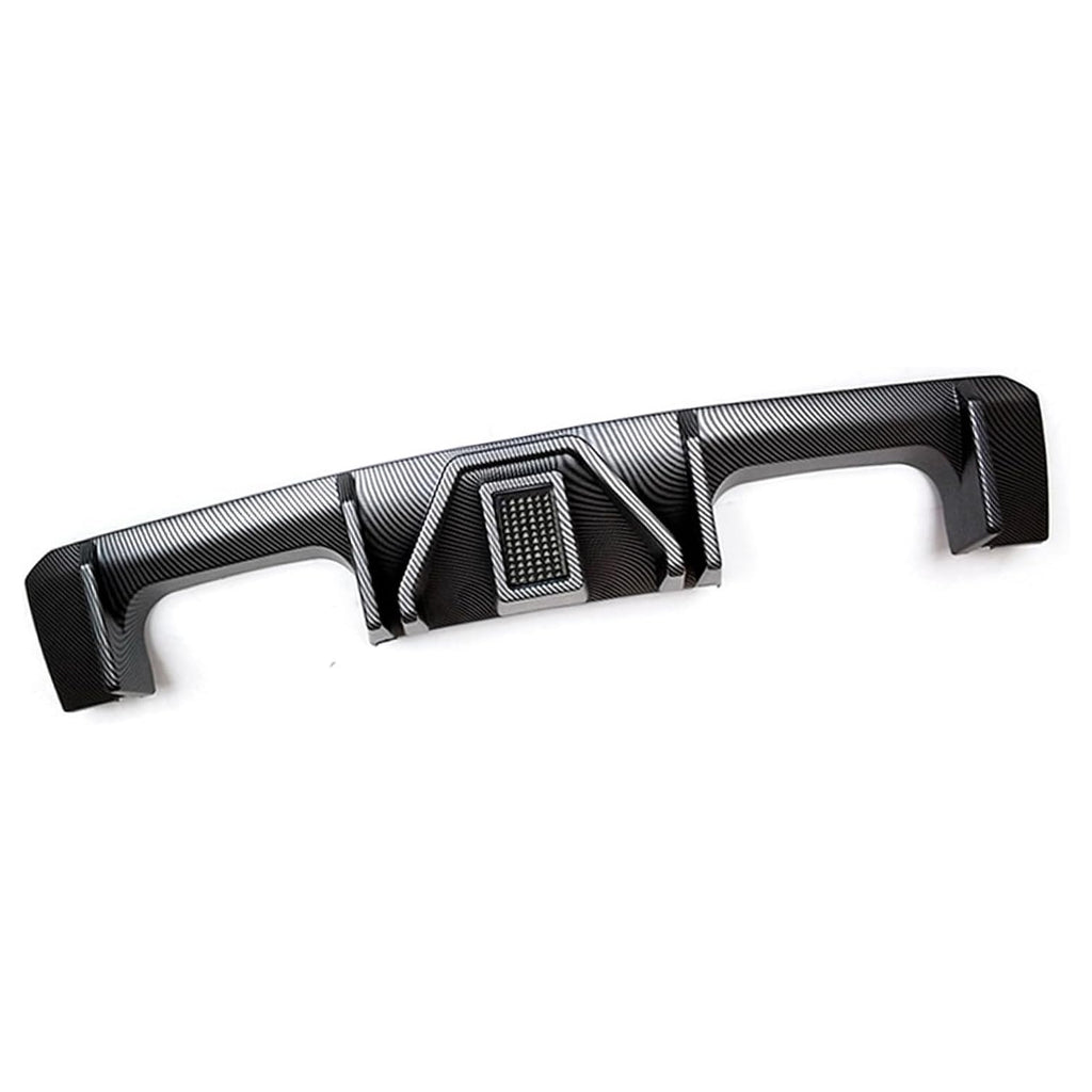 Rear Diffuser Lip Compatibility with 2021-2023 G80 M3 G82 G83 M4 Rear Bumper Diffuser W/Light + Corner Extension Spiltter Carbon Fiber Style